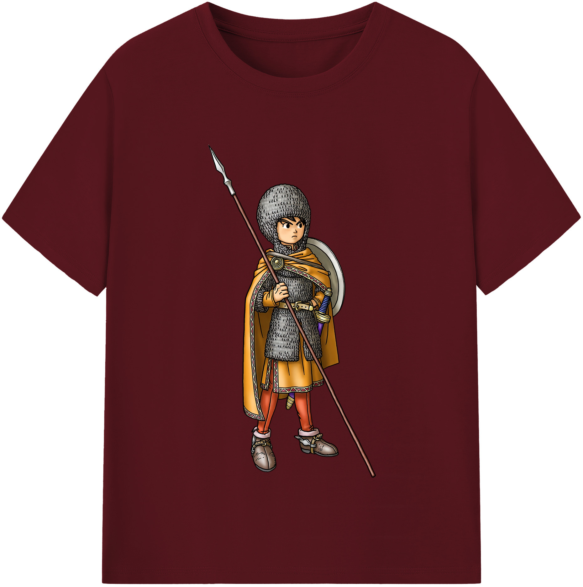 （画像用） ドラゴンクエスト Doragon Kuesuto Dragon Quest 綿100％半袖Tシャツ（フロントプリント）